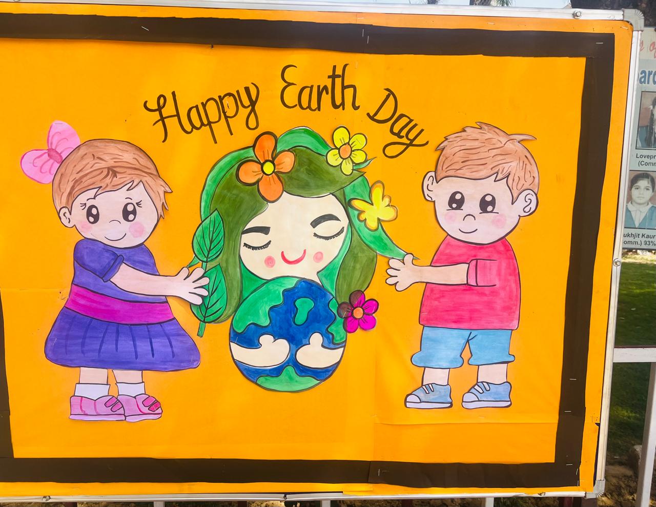 Earth Day calligraphy